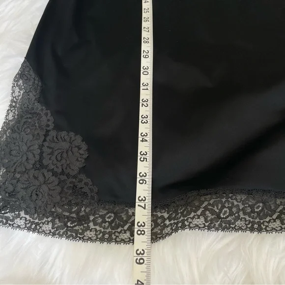 Vintage Henson Kickernick Full Dress Slip / Negligee Black + Gray Lace Size 32 - Picture 16 of 16